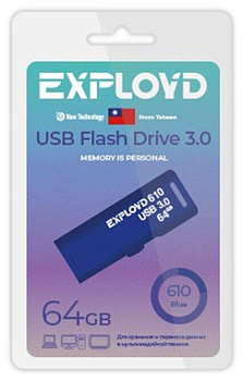 EXPLOYD EX-64GB-610-Blue USB 3.0
