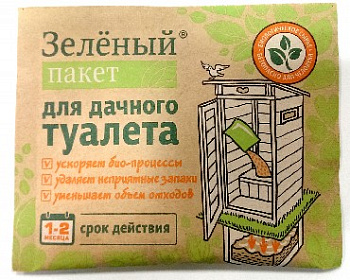 ДОКТОР РОБИК Зеленый пакет для дачного туалета