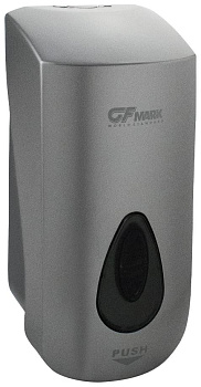 GFMARK 620 Дозатор жидкого МЫЛА, универсальный, пластиковый, СЕРЫЙ, большой, с глазком-капля, 1000 м