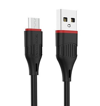 BOROFONE (6957531099413) BX17 USB (m)-microUSB (m) 1.0м - черный
